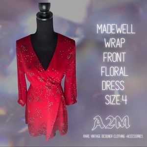 Madewell Floral Print Dress Size 4 NWOT
